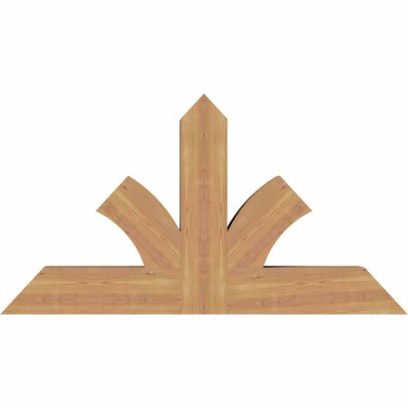 Ekena Millwork Richland Timber Gable Bracket, Western Red Cedar, 48"W x 26"H x 5 1/2"D x 5 1/2"F, 13/12 Pitch GBW048X26X0606RIC00SWR